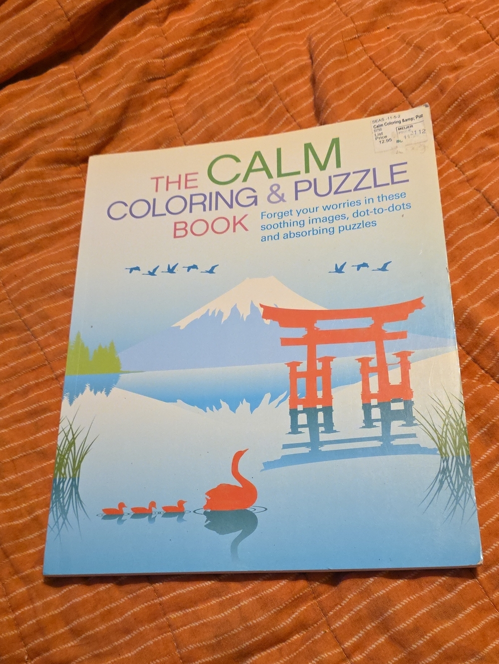 The Calm Coloring & Puzzle Book - Blue/Orange